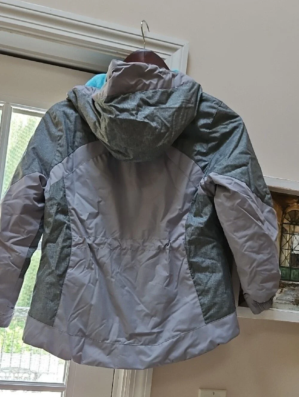 Gerry Grey and Teal Kids Puffer Ski Jacket